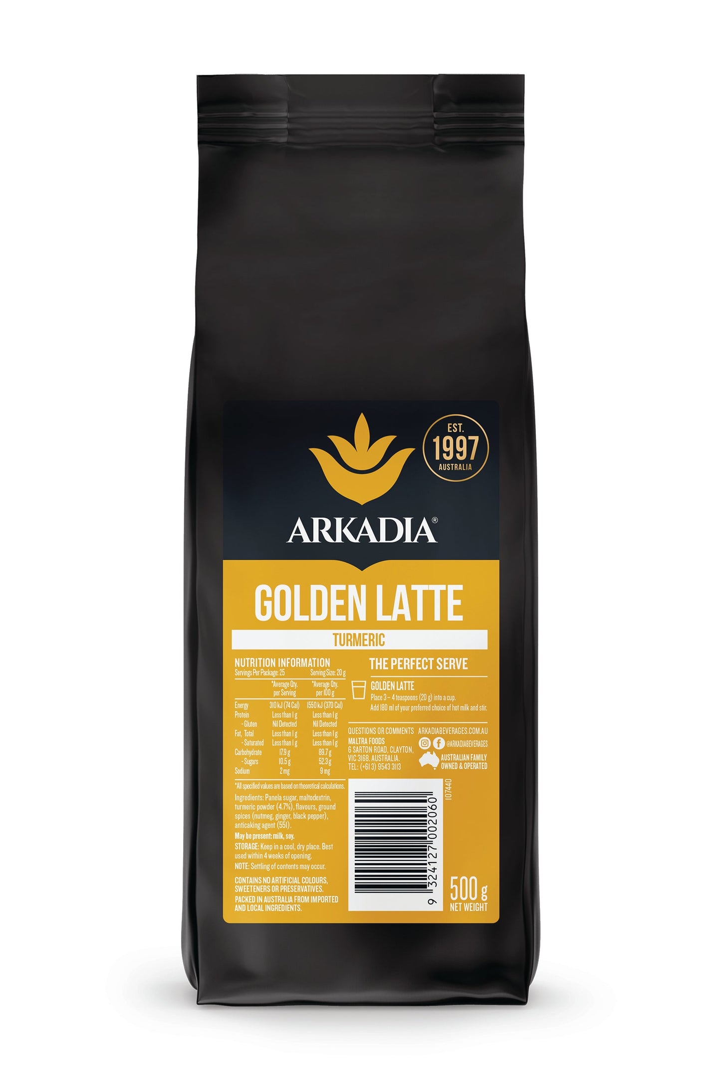 Waddi Speciality Coffee - Arkadia - Golden Tumeric Latte 500g