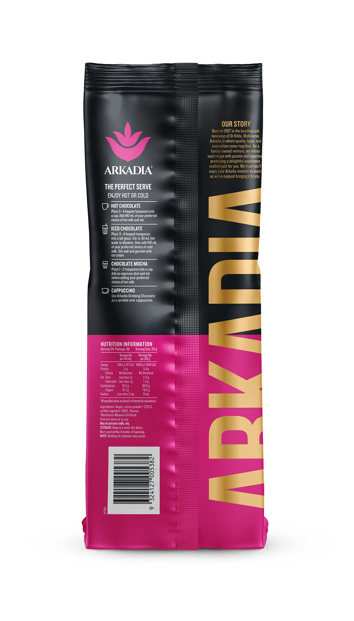 Waddi Speciality Coffee - Arkadia - Drinking Chocolate 22% 1kg