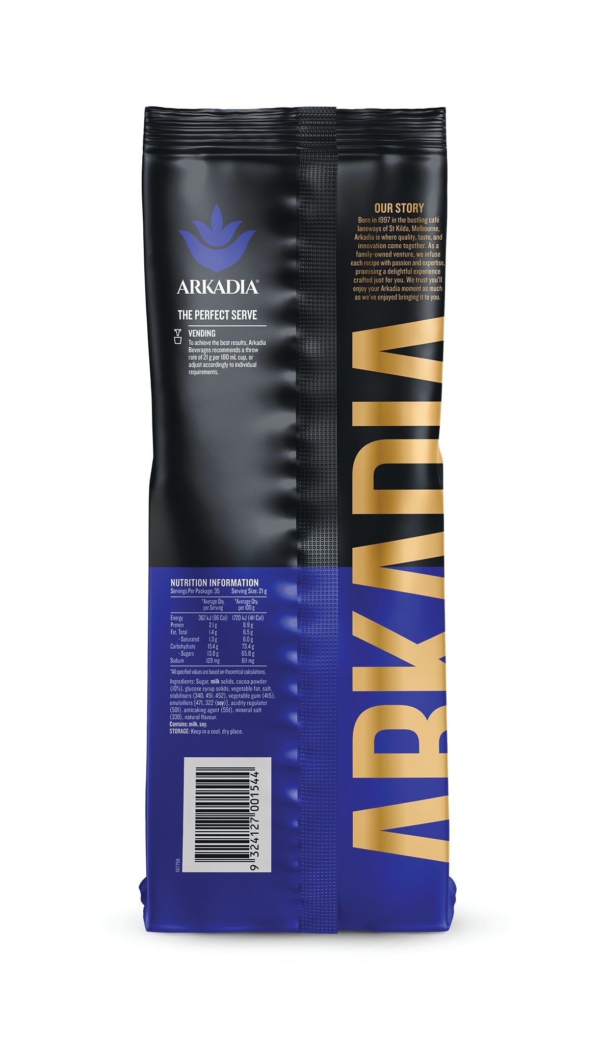 Waddi Speciality Coffee - Arkadia - Vending Chocolate Premium 750g