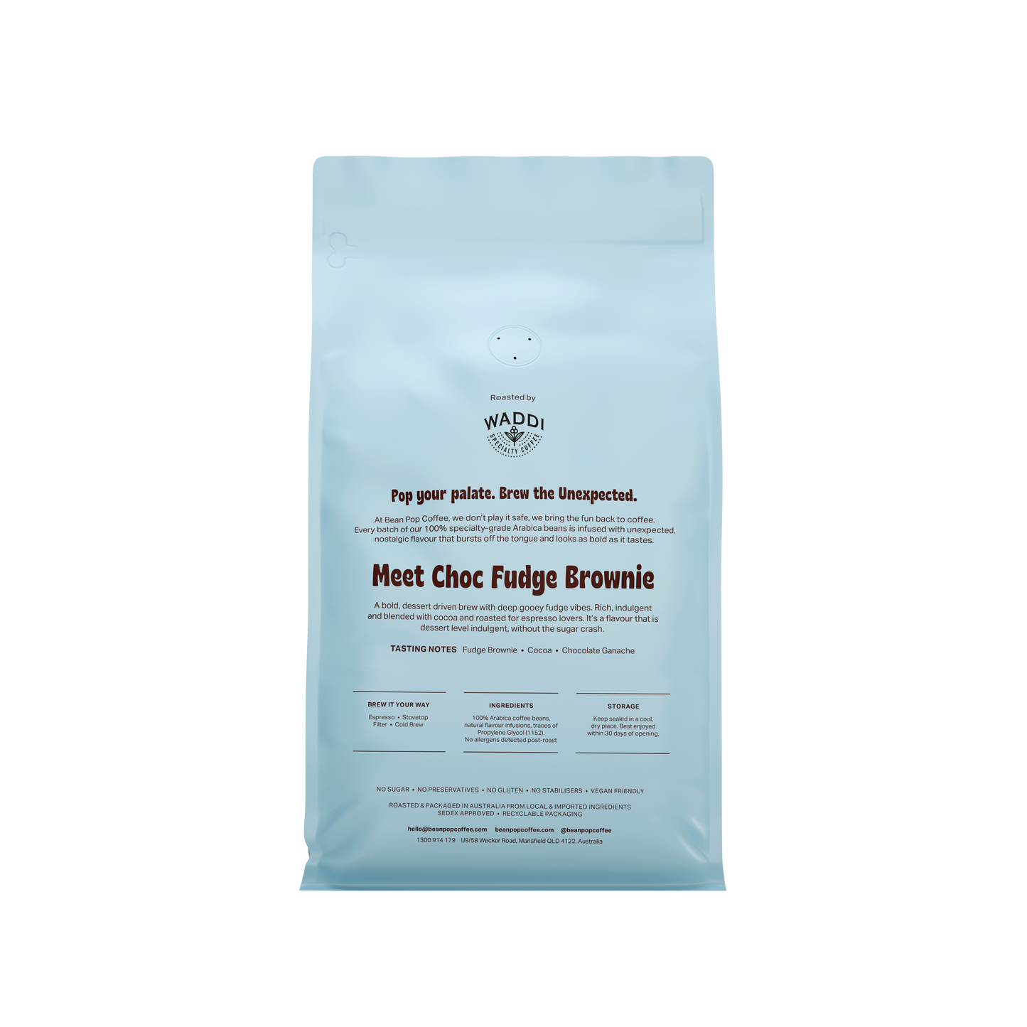 CHOC FUDGE BROWNIE COFFEE BEANS