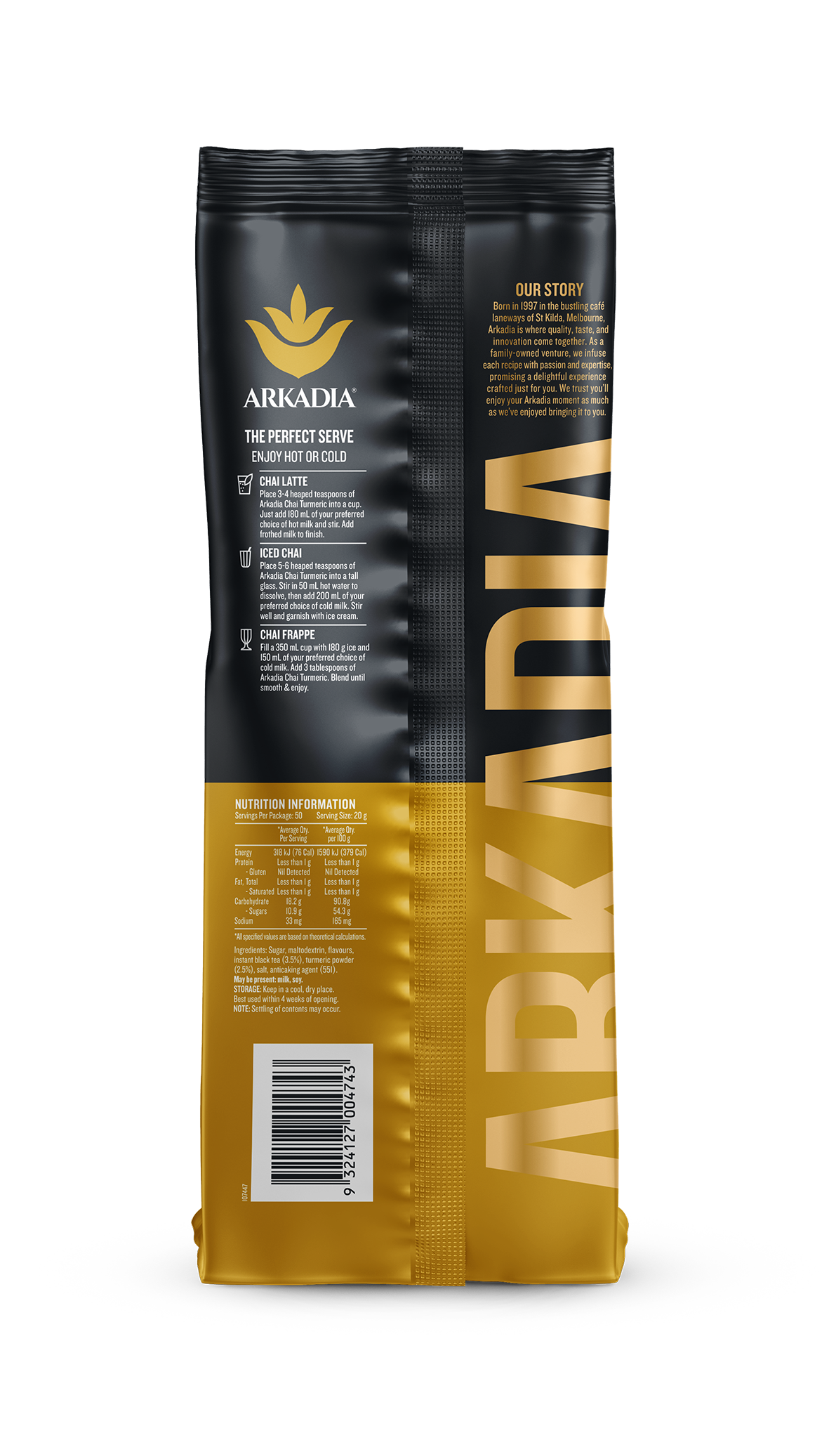 Waddi Speciality Coffee - Arkadia - Chai Tea Tumeric Mix 1kg